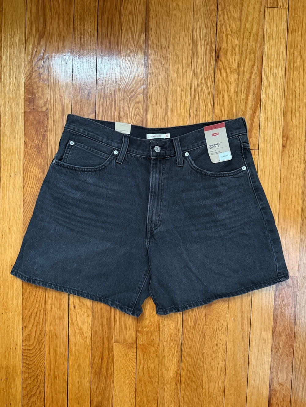 Levi's Black High-Rise Jean Shorts - 94’ Baggy